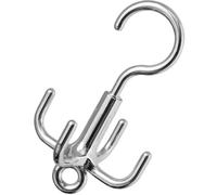HAKIDZEL Abs Hook Rotatable Closet for Scarf Belt 4-Claw Rotating and Hanging, Space-Saving Multi-Purpose Hanger Storage and Organising Coat and Bag for Home