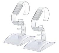 HAKIDZEL Adjustable Acrylic Watch Display Stand Jewelry Holder 2 Pcs Scuff Prevention Practical and Nice-looking Watch Storage Organizer for Men and Women for Home Or Boutique