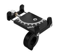 HAKIDZEL Adjustable Aluminum Alloy Bike Phone Holder Motorcycle and Scooter Mount for Navigation Durable Rotatable Cellphone Stand Compatible with All Smartphones Easy Installation for