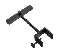 HAKIDZEL Adjustable Aluminum Alloy Clip-on Sign Holder Clamp | Black Polished Design with Sturdy Double-sided Clamp, Fits 5mm Thick Board, for Store Staff Use