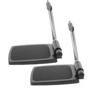 HAKIDZEL Adjustable Replacement Wheelchair Footplates Pair with Sturdy Plastic Legrests and Pole Accessories 8.66x7.48x5.51in Designed for Wheelchair Use by Age Groups Random Color