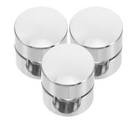 HAKIDZEL Aluminum Cable Anchors Cord Organizer Clips 3Pcs with 0.7Cm Aperture, Metal Wire Holders for Electrical Cord Management and Hanging Lights in Office and Home