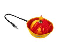 HAKIDZEL Ancient Chinese Emperor Cap with Braid Ponytail for Adults, Authentic Retro Design Costume Headwear Made of Paperboard and Lint, Comfortable Wear for Costume Parties and Drama Prop