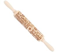 HAKIDZEL and Pastry Decoration Feature Rolling Pin for Baking Embossed with Material for Handmade Noodles and Pizza in Cake Shops Or Bakeries