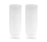 HAKIDZEL Aquarium Filter Bag 4 Inch White Pp Mechanical Filtration Sock Removes Organic Wastes 200 Micron for DIY Filters and Sumps, 2 Pieces