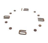 HAKIDZEL Arabic Numerals Clock DIY Kit Black Walnut Wood 9 Inch Numerical Scale Wall Clock Parts for Home and Office Decoration