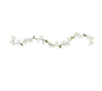 HAKIDZEL Artificial Flowers Vine 1.77m White Silk Cloth and Plastic Material Not Easy to Deform Not Easy to Fade Festival Ornament Home Wall Hanging Decor