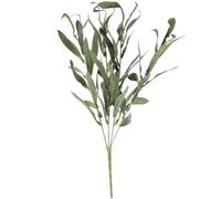 HAKIDZEL Artificial Olive Leaf Branch Faux Green Plastic Olive Branch for Rustic Farmhouse Home Decor, Fake Plant Photography Prop and Tabletop Greenery