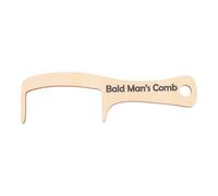 HAKIDZEL Bald Comb Humorous Grooming Tool with Sl nd Simple Design for Combing Hair and Mustaches Wooden Practical and Elegant Wooden Comb for Pranks and Acts