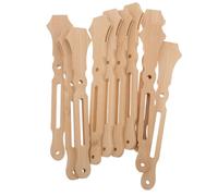 HAKIDZEL Bamboo Fan Sticks Resistant to Breaking and Bending Craft Supplies 10pcs for DIY Handheld Fans for Wedding and DIY Projects