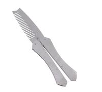 HAKIDZEL Beard Comb Sturdy Broken-resistant Tool for Men Anti-static Function for Stainless Steel and Skin-friendly Design, Home and Travel Use