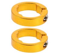 HAKIDZEL Bicycle Handlebar Clamping Rings Aluminum Alloy 8mm Thickness 2pcs Quick Installation Clamp Lock Rings for Bicycle Handlebar Grips Suitable for Mountain Bikes
