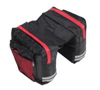 HAKIDZEL Bike Rear Rack Bag PVC Outdoor Red Large Capacity | Fits Bike Tail Lamp, Removable Design, Easy Installation, Cycling Carry Bag for Outdoor Use
