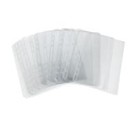 HAKIDZEL Binder Pockets Loose-Leaf Insert Sleeves PVC 25pcs A5 6-Hole Binder Inserts Safeguards Items from Damage and Oil Resistance for Travel and Home