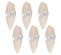 HAKIDZEL Bird Cuttlebone Chewing Safe to Chew with Metal Holder 6 Set Calcium Supplement Cuttlefish Bone, Natural White Calcium Supplement for Pet Teeth Grinding for Parrots and Hamsters