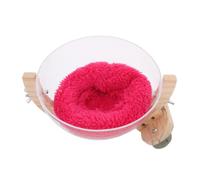 HAKIDZEL Bird Nest for Parakeets and Parrots with Wood Base and Plastic Space Capsule Design, Hygienic and Easy to Maintain Private Resting Haven Suitable for Indoor and Outdoor Use