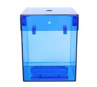 HAKIDZEL Blue Acrylic Bird Bath Box for Cage Parrot and Sparrow Sturdy Bird Shower Basin Reducing Stress Indoor Bathing Accessory