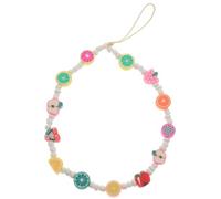 HAKIDZEL Bohemian Style Beaded Phone Charm Lanyard with Cute Pearl and Fruit Beads, Decorative Phone Wrist Strap for Women, Anti-lost Camera Hanging Rope Accessory