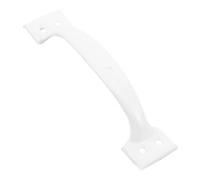 HAKIDZEL Bow-Shaped Retro Style Cabinet Handle White Enamel Iron Pull Curved Grip for Kitchen Drawer Vintage Furniture Door Pull