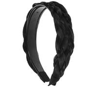 HAKIDZEL Braided Hair Headband Fishbone Braid Wig Hair Hoop Natural Style Headband for Women Work and Social Events