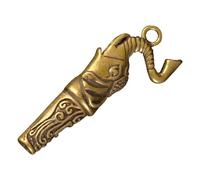 HAKIDZEL Brass Emergency Whistle Elephant Keychain Metal Safety Tool for Camping Hiking and Outdoor Activities with Lightweight Compact Design for Adults and Boys and