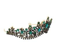 HAKIDZEL Bridal Crown Rhinestones Tiara Hair Accessories Lightweight Design Alloy Crystal Portable Dazzling Headpiece for Formal Occasions