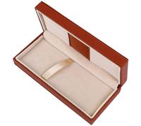 HAKIDZEL Brown Pu Leather Pen Case for Home Storage Multi-Functional and Elegant Small Pen Box with Simple and High-end Design for Students