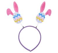 HAKIDZEL Bunny Ears Headband for Easter Celebrations and Photo Booth Props, Cute Cloth and Plastic Hairband to Add a Fun Twist and Enhance Festive Atmosphere, Suitable and Adults