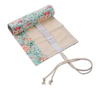 HAKIDZEL Canvas Roll up Pencil Case for Organizing Stationery with Large Capacity, Space-Saving Design Suitable for Painting and Writing, Aesthetic Colored Pencil Pouch for Artists