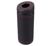 HAKIDZEL Car round Tissue Paper Holder Stylish Abs and Leather Tissue Container for Car Decoration Suitable for Use on The Road