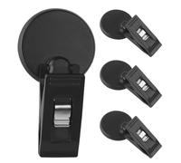 HAKIDZEL Car Sun Visor Organizer Clips Car Interior Accessories 4pcs with Sunglasses and Ticket Holder, Compact Lightweight Abs and Spring Steel on The Go Use