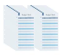 HAKIDZEL Cash Budget Cards 50 Sheets with Punched Hole Design Paper Material for Budget Tracking and Record Keeping for Offices and Businesses Financial Organisation