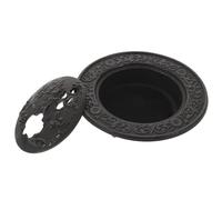 HAKIDZEL Cast Iron Incense Bowl Incense Holder Sage Burner Black Cast Iron for Burning for Ritual Materials Spa and Spiritual Ceremonies