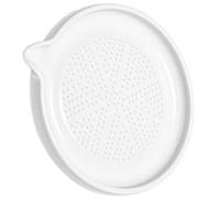 HAKIDZEL Ceramic Fruit Puree Maker and Manual Garlic Grinding Tool with Groove Tray, Suitable for Food and Spice Preparation in Kitchen