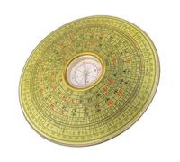 HAKIDZEL Chinese Compass Alloy Compass Decorative Item for Taoist Buddhist Supply and Desktop Display