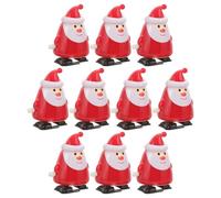 HAKIDZEL Christmas Clockwork Wind-Up Walking Santa Claus Style Safe ABS Plastic Educational Plaything for Boys and Holiday