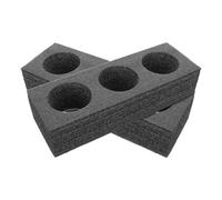 HAKIDZEL Coffee Cup Carrier Tray 2pcs Sturdy Pearl Tea Holder with 3-Hole Slots for Milk Tea and Iced Drinks, for Cafes and Takeaway