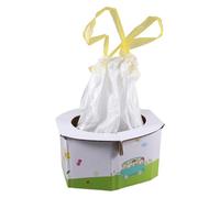 HAKIDZEL Compact Folding Potty Seat Toilet for Lightweight Easy to Carry Plastic Travel Potty with Trash Bags Suitable for Camping and Travel
