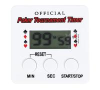 HAKIDZEL Compact Poker Countdown Timer Lightweight Plastic Construction with 99 Minutes 59 Seconds Capacity Stylish Design No Battery Required for Party Games and Poker Events