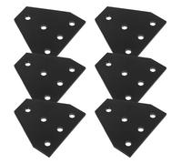 HAKIDZEL Corner Bracket Connectors and Easy Installation Versatile 6pcs Aluminium T Shape with 5 Holes for 2020 Aluminium Extrusion Profiles and 3D Printer Frames for Mechanical Structures