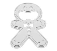 HAKIDZEL Creative Gingerbread Man Shape Keychain Stainless Steel Bottle Opener in Festive Beer Season, Manual Beer Bottle Opening Tool for Holiday Gatherings and Soda Water