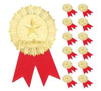 HAKIDZEL Creative Paper on Design Material European Ribbon Versatile Graduation Certificate Stickers with Elegant Use Encourages for Awards and Certificates Multiple Occasions