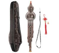 HAKIDZEL Cucurbit Flute Instrument for Beginner with Pure Sound and Pp Material Golden Gourd Musical Instrument Set Including Jade Pendant and Lanyard Gift for Chinese Culture