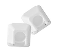 HAKIDZEL Curtain Rod Bracket Holder for Curtain Rods Less Than 1.8cm Diameter Plastic White 2pcs Easy to Use Without Burrs , Suitable for Window Hardware in Modern Home