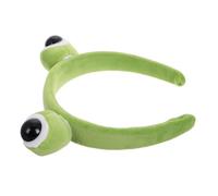 HAKIDZEL Cute Frog Face Wash Headband Plush Animal Hairband for Boys and Girls Women Spa Hair Band Big Eyes Skincare Accessory