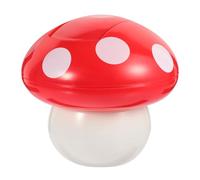 HAKIDZEL Cute Mushroom Trash Can Desktop Rubbish Bin for Office and Play Areas, Red Abs Decorative Waste Container with No Odor and Space-saving Design
