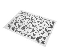 HAKIDZEL Delicate Ceramic Decals Underglaze Paper with Blue and White Porcelain Flower and Bird Pattern, Break Resistant Clay Transfer Paper for DIY Crafts, Smooth Lines and Chinese Style