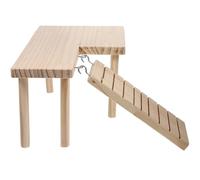 HAKIDZEL Delicate Wooden Hamster Ladder for Cage Interesting Hamster Toy Platform Wear-plaything for Chinchilla and Pet Rat