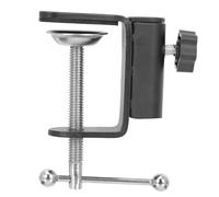 HAKIDZEL Desktop Metal Microphone Stand Base Clamp 304 Alloy Table Clamp Holder for Live Streaming Gaming Mic with Nb35 Suspension Arm Compatible