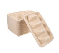 HAKIDZEL Disposable Taco Plates Multipurpose Made of Paper 50pcs and Grease-Resistant Keeps Fresh and Easy to Use for Burritos and Tacos for Parties and Large Gatherings